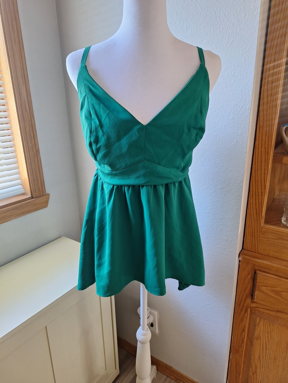 Torrid Green V-Neck Camisole Dressy Tank